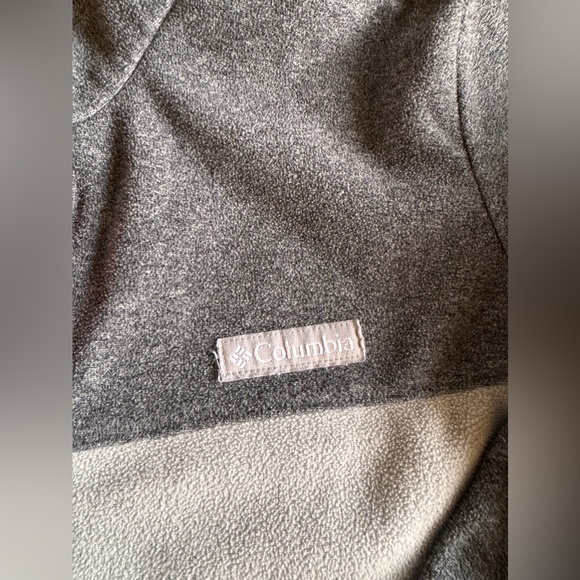 Columbia gray and pink button fleece pullover - Picture 3 of 4